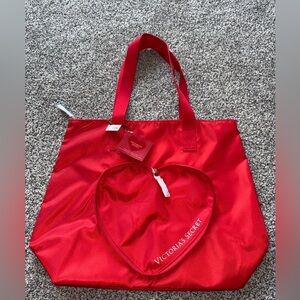 Victoria Secret packable heart tote